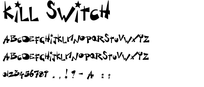 Kill Switch font